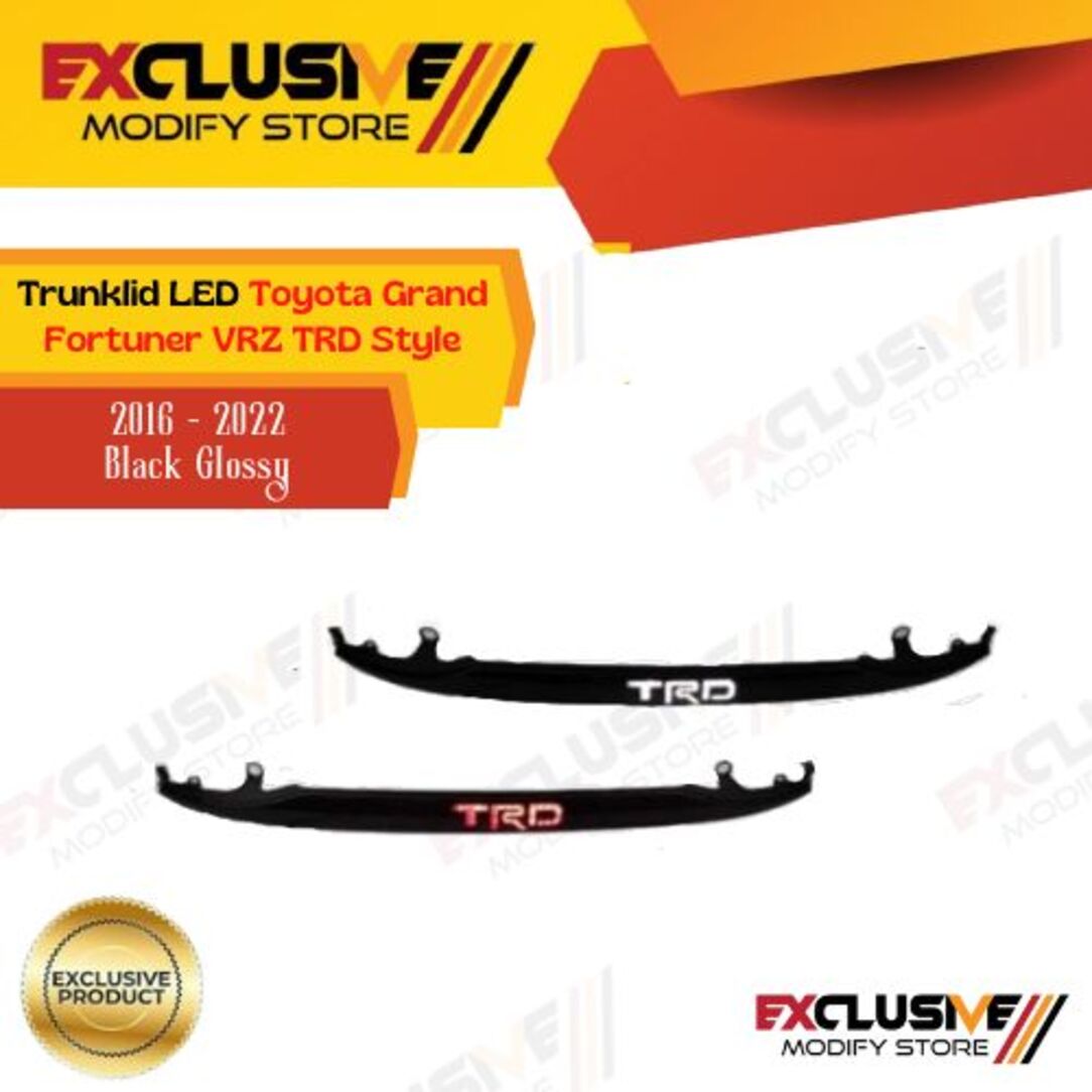 Trunkond led Toyota Fortuner vrz logo TRD style 2016 2022 black glossy Harga  1,550,000 Ringgit*Penghantaran Percuma
