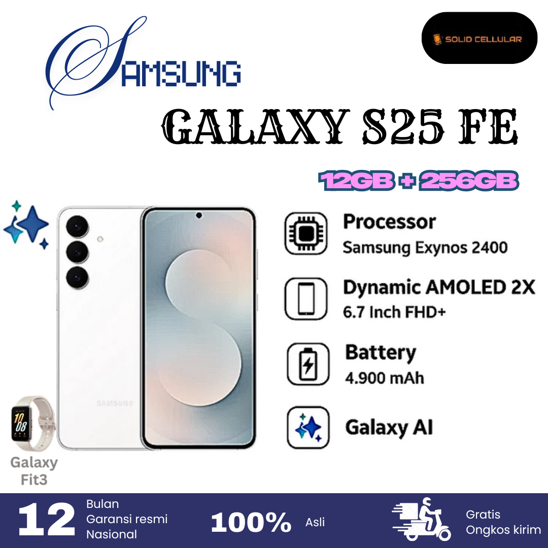Samsung Galaxy S25 Fe 8/256 Official Warranty Giá 10,999,000 Đồng*Miễn phí vận chuyển
