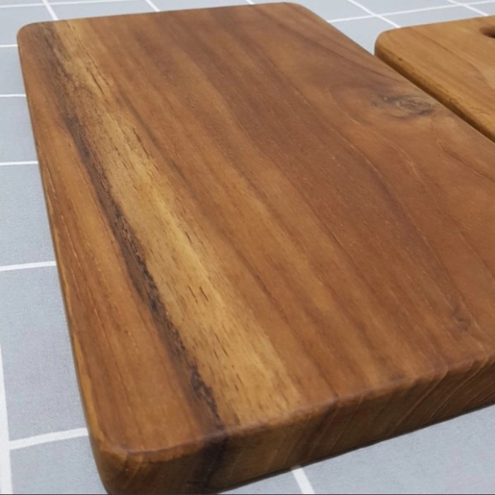 talenan kayu jati besar dan tebel 40x20x2cm