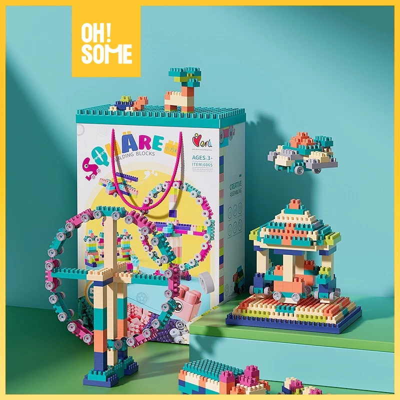 Ohsome DIY Children's Building Block Brick Toys 560Pcs Strong Durable Abs Material / Building Blocks - Merek KKV Harga 108,900 rupiah*Gratis Ongkir