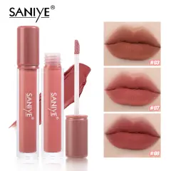 SANIYE 9 Warna Velvet Lip Matte Transferproof Tahan Lama Lipstik Cair Waterproof Kosmetik L1271