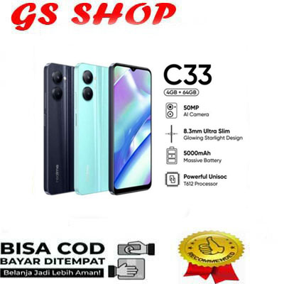 REALME C33 RAM 4/64GB PROMO HANDPHONE Harga  1,300,000 Ringgit*Penghantaran Percuma