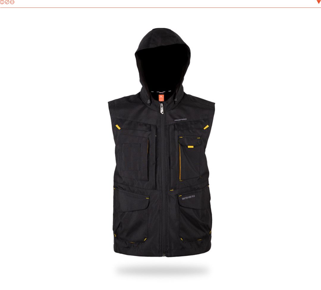 Respiro Shutter Vest | Water Repellant Motorcycle Vest with Detachable Hoodie Harga 569,000 rupiah*Gratis Ongkir