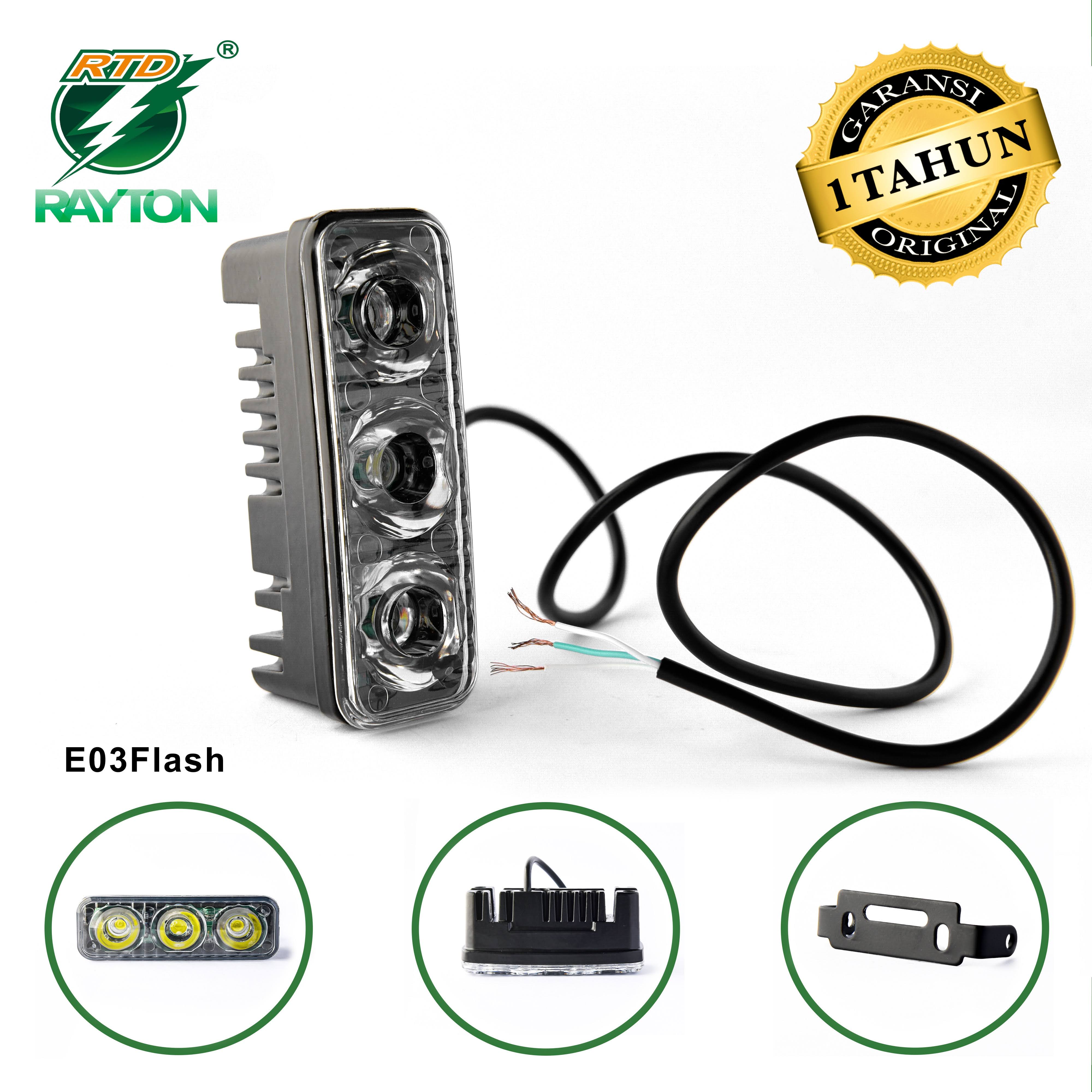 RTD Rayton Lampu Tembak / Lampu Sorot /Lampu MOTOR LED E03 Flash Harga 60,000 rupiah*Gratis Ongkir