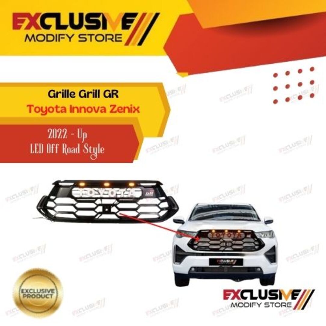 Toyota Innova Zenix (2022-up) grill grille GR led off road style Giá 1,175,000 Đồng*Miễn phí vận chuyển