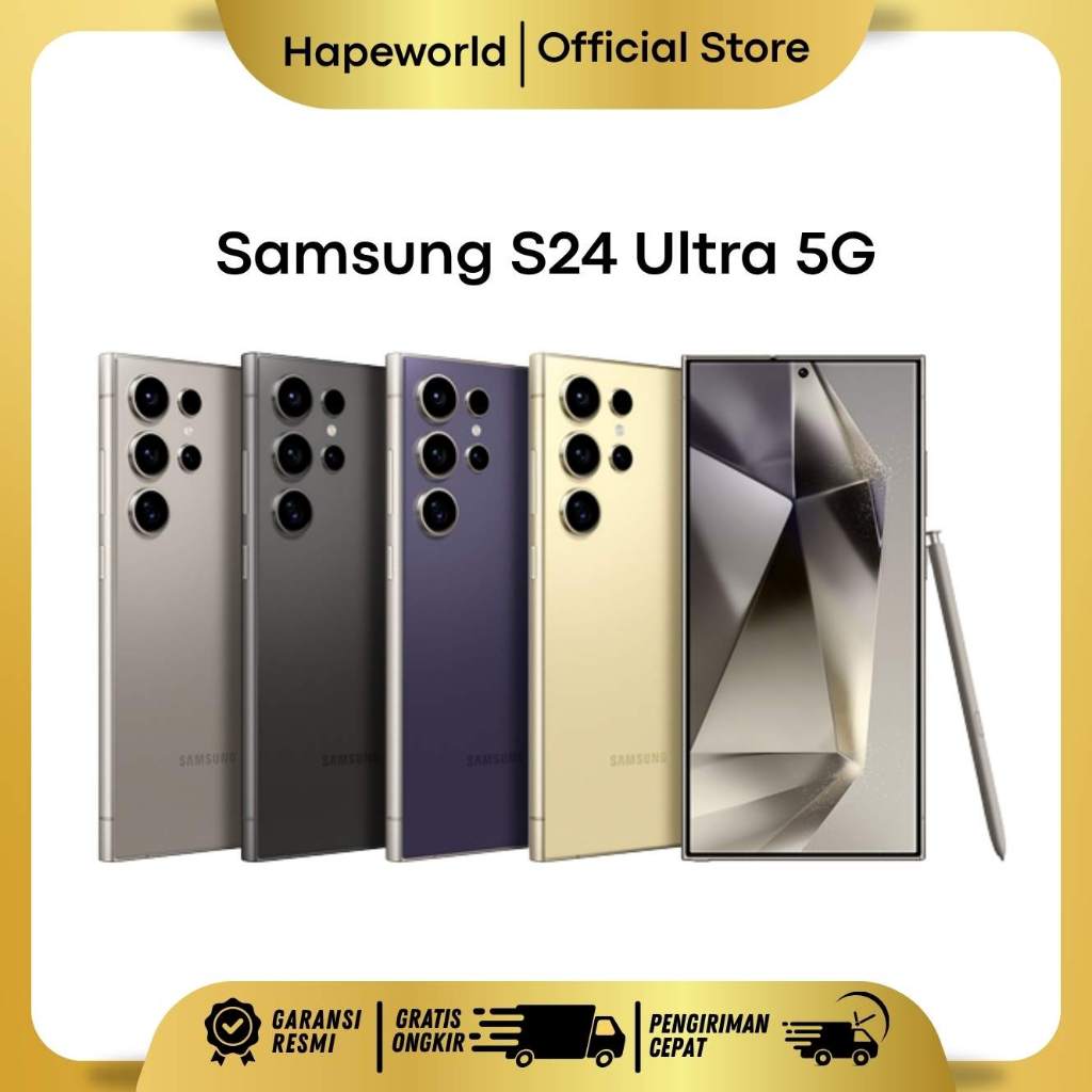 SAMSUNG S24 ULTRA 5G 12/256 12/512GB - GARANSI RESMI Harga 17,999,000 rupiah*Gratis Ongkir