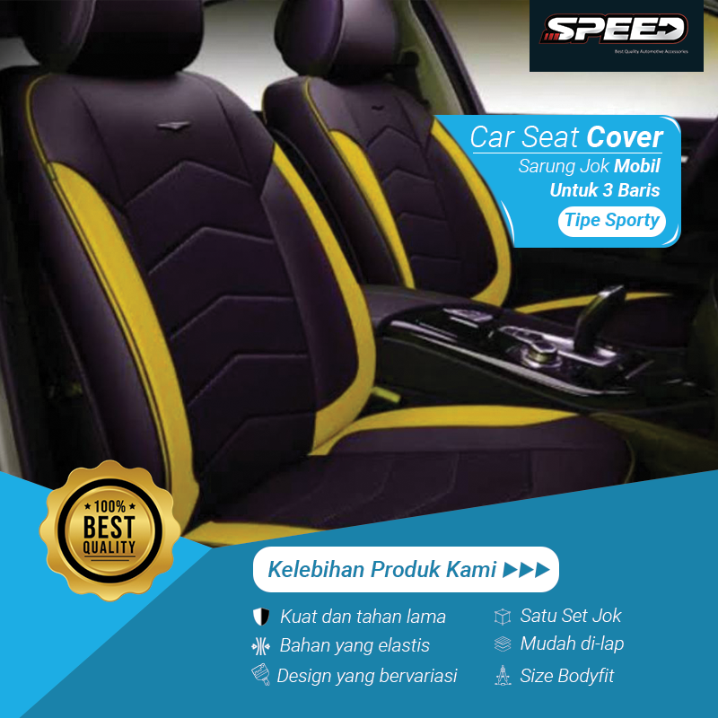 Sarung Jok Cover Jok Seat cover Seat Cover Design Sporty Model 11 Mobil Avanza 3 Baris Bahan MYO Giá 1,500,000 Đồng*Miễn phí vận chuyển