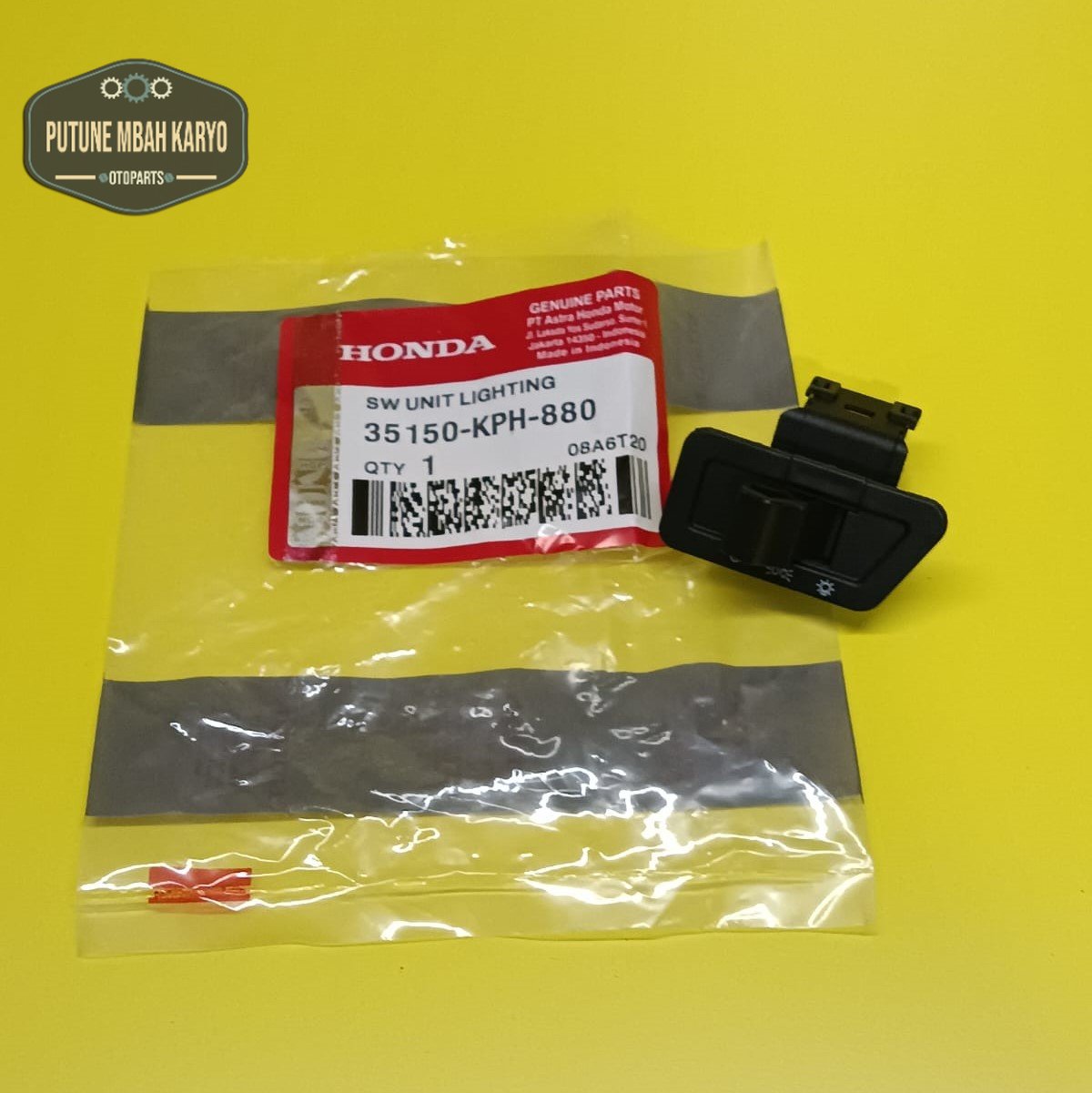 Tombol Lampu Saklar Lampu ON/OFF Honda Karisma Supra X 125 BeAT Karbu Vario Karbu KPH Harga 9,101 rupiah*Gratis Ongkir