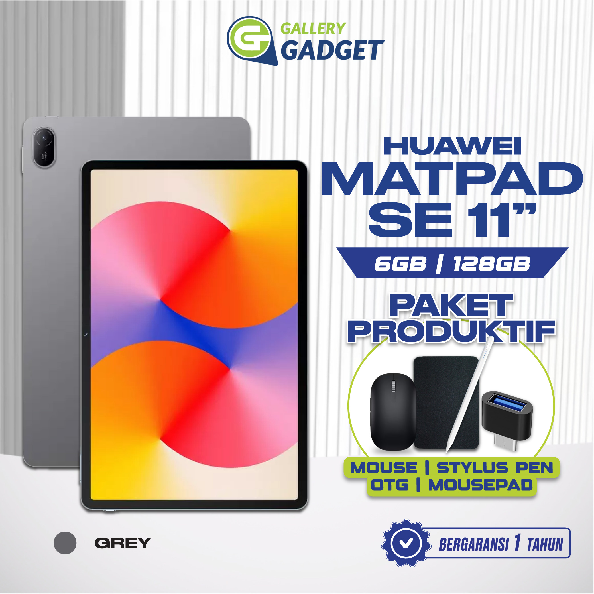 Huawei Matepad Se 11 Inch 6/128 Gb Tablet Official Warranty Harga 2,864,000 rupiah*Gratis Ongkir