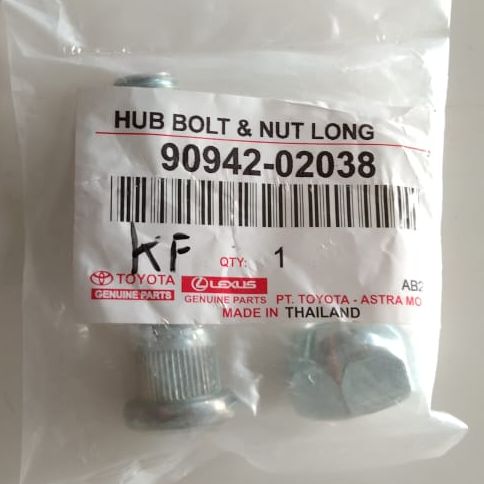 Original Toyota Kijang long wheel bolt 90942-02038 Harga 25,000 rupiah*Gratis Ongkir