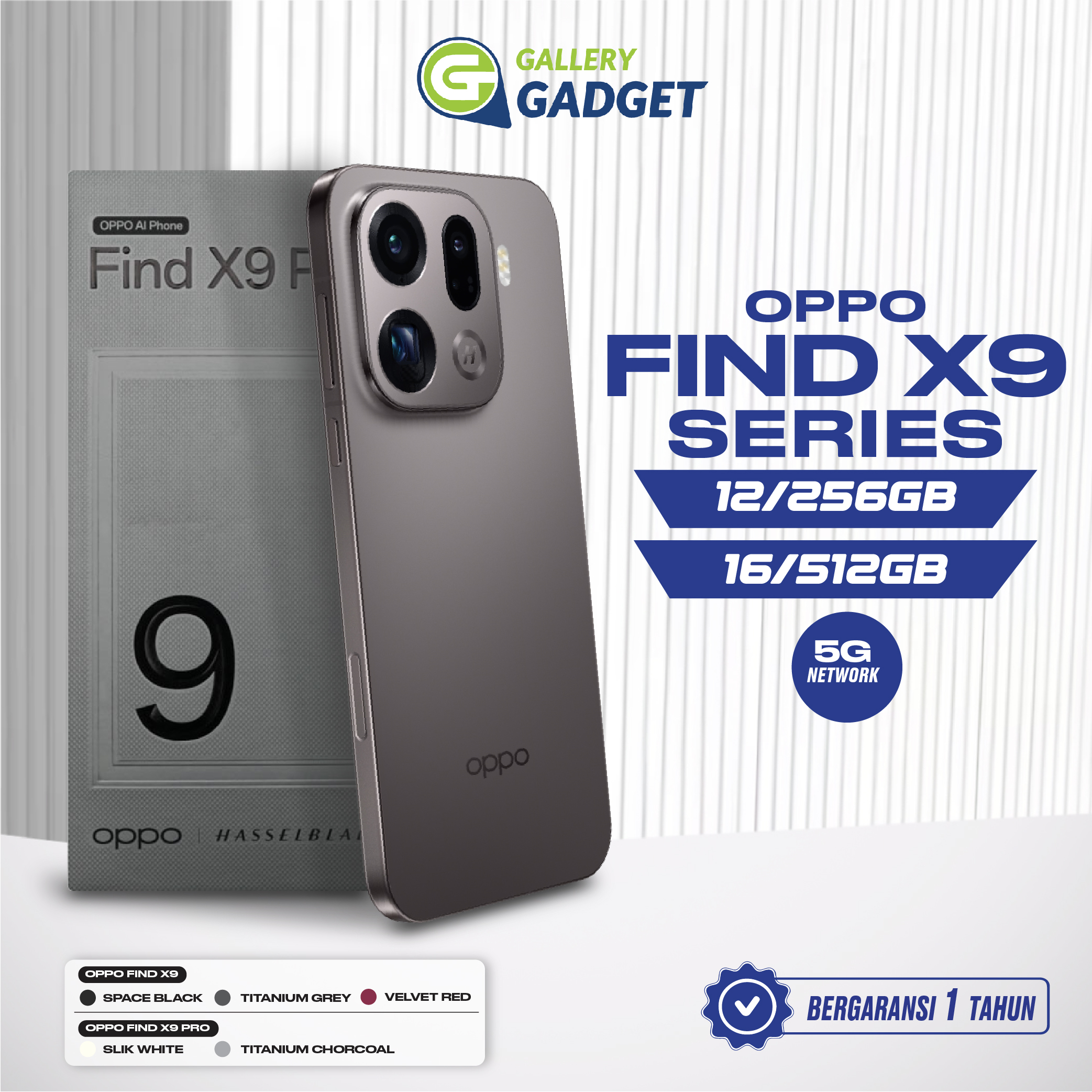 Oppo Find X9 Pro 5g 12/256 16/512 Gb 12Gb 16Gb 256Gb 512Gb Smartphone Official Warranty Harga 14,999,000 rupiah*Gratis Ongkir
