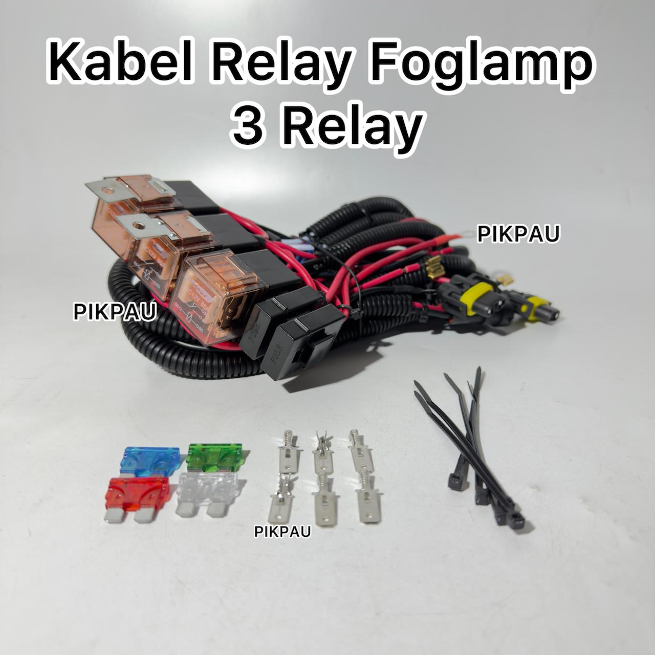 Relay cable for Foglamp 2 Relays & 3 relays 80A Harga  185,000 Ringgit*Penghantaran Percuma