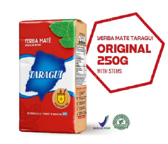 250gr Yerba Mate Tea - Teh Yerba Asli Argenti Pengganti Kopi, Tinggi Kafein, Sumber Antioksidan