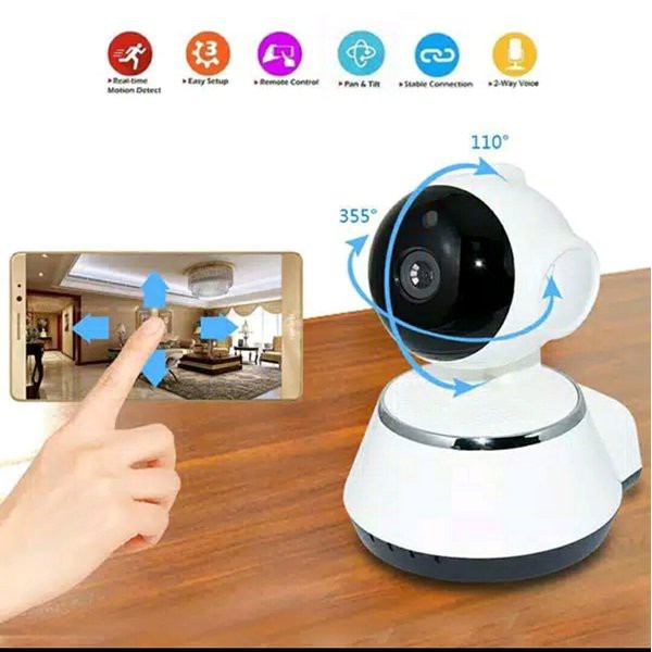 IP Camera Wifi CCTV V380 HD960P Q3S/Q6PRO Wireless IP Kamera APP Control termurah// AB ACC Harga 95,000 rupiah*Gratis Ongkir