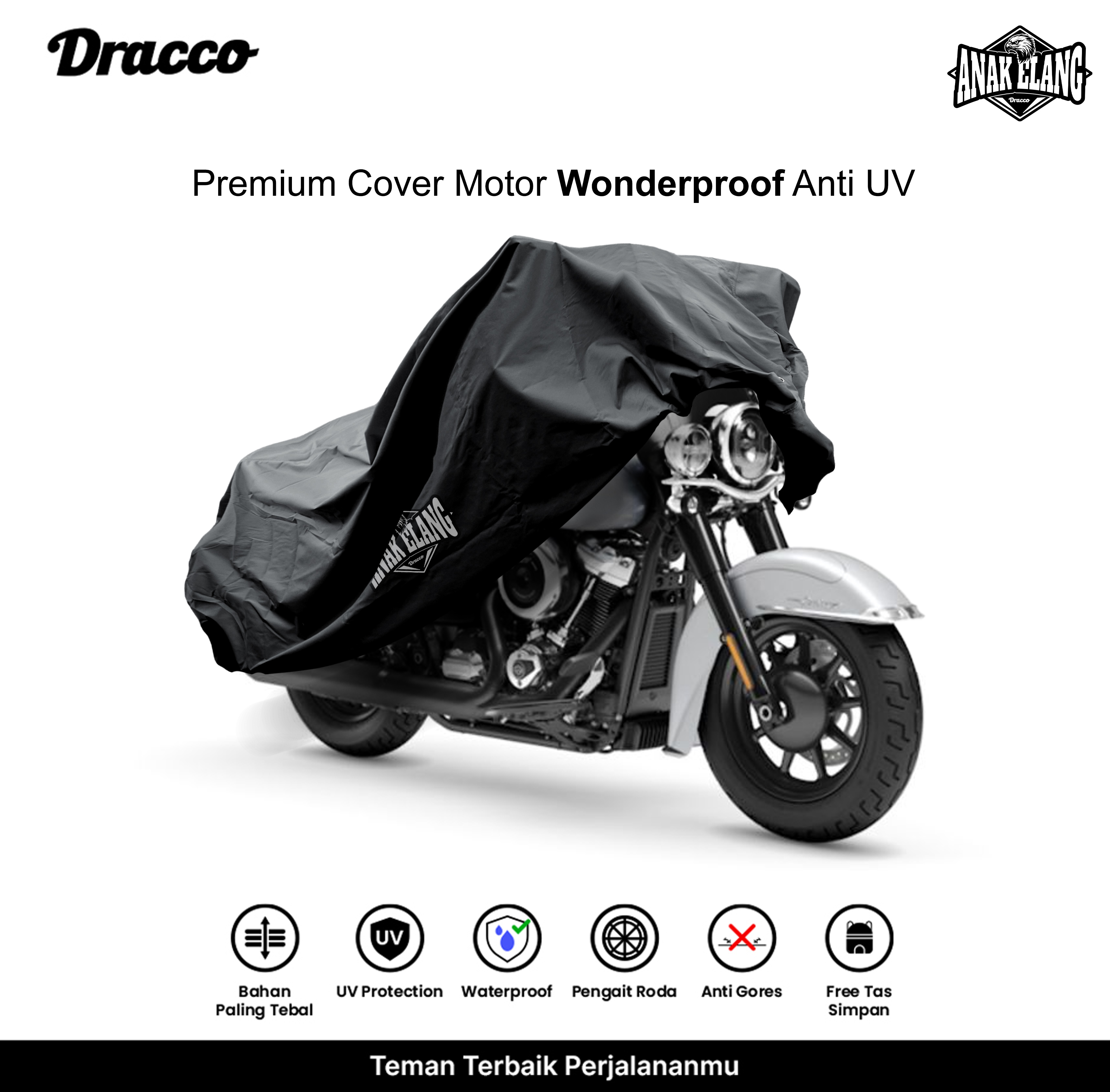 Big Motorcycle Cover Dracco X Anak Elang Waterproof Premium - Harley Forty-Eight Harga  628,000 Ringgit*Penghantaran Percuma