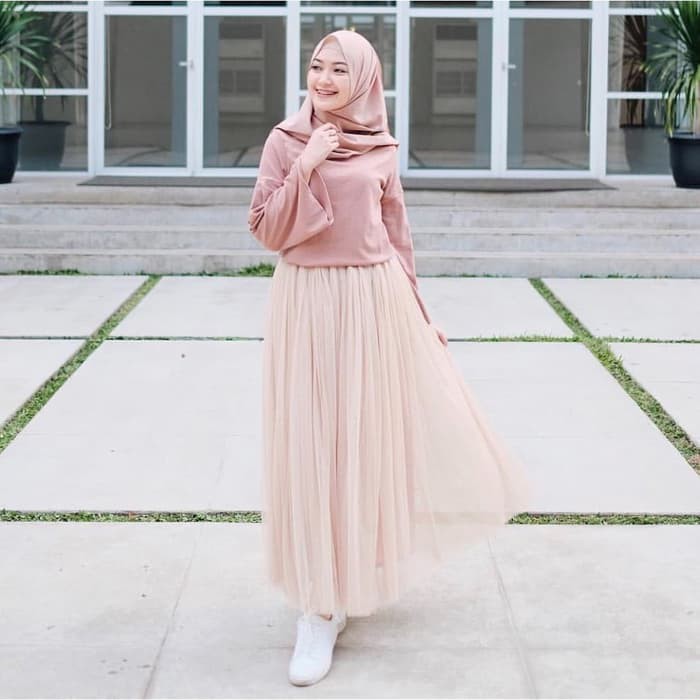 Muslimah Tulle Skirt Trend Tutu Rok Rok Tule Dames Tulle Skirt