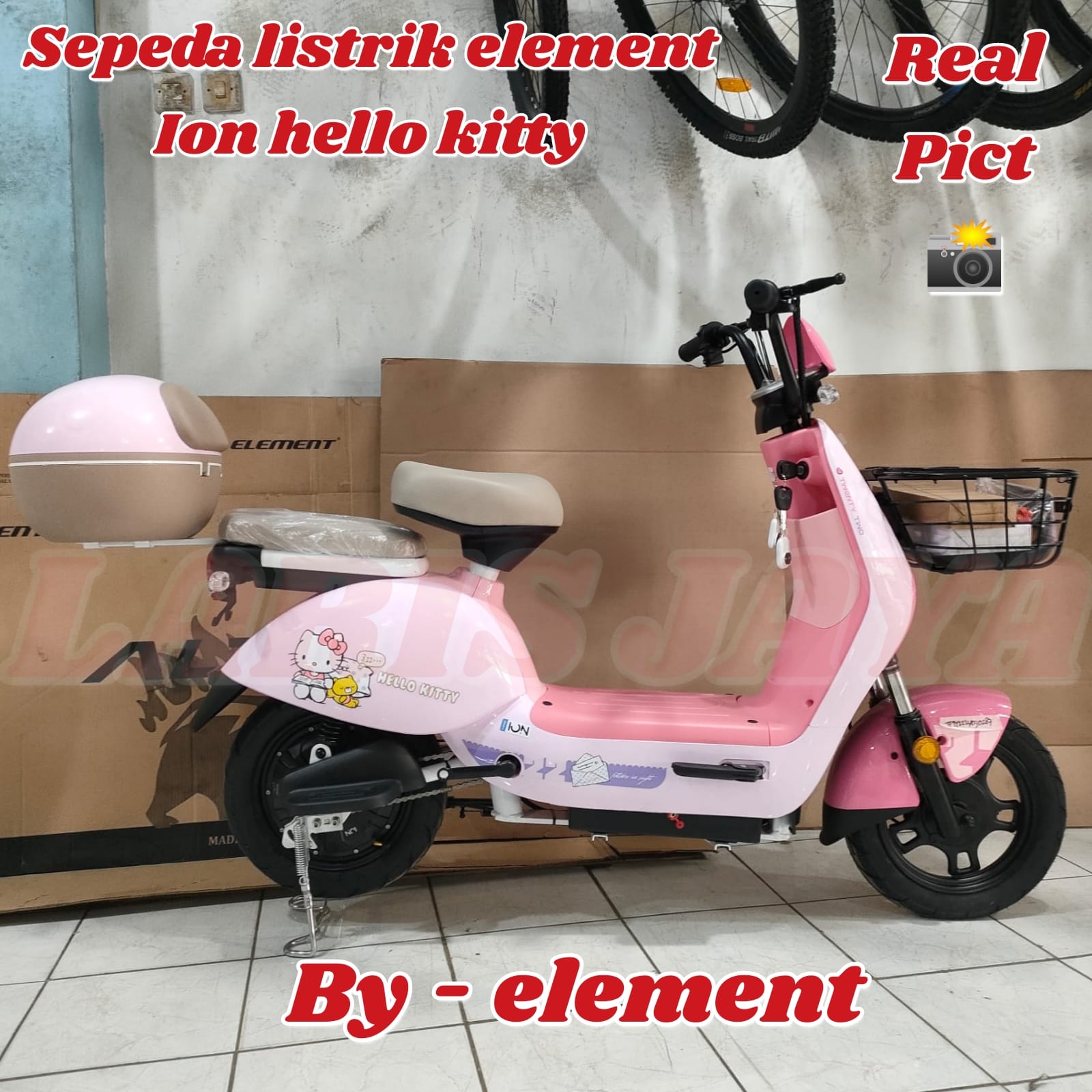 SEPEDA LISTRIK ION HELLOKITTY E BIKE ELEMENT ION TWENTY TWO