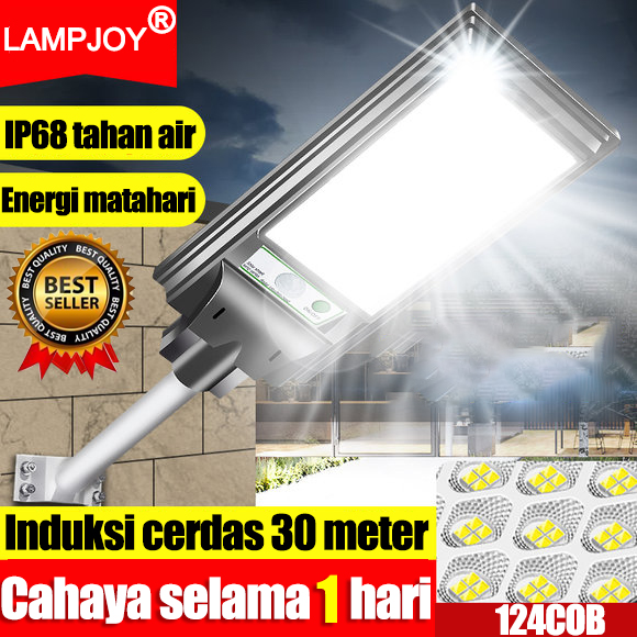 Continuous for 365 days lamp outdoor garden light 20m remote controlled intelligent sensing turn on automatically after dark rain storm protection automatic solar power lamp outdoor solar street light waterproof solar light Harga  135,900 rupiah*Gratis Ongkir