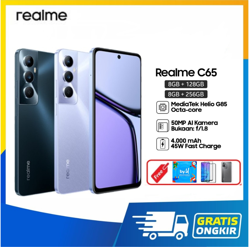 Realme C65 Ram 8/128 & 8/256 Gb Main Camera Dual 50 Mp - Full Bonus Harga  1,570,000 Ringgit*Penghantaran Percuma