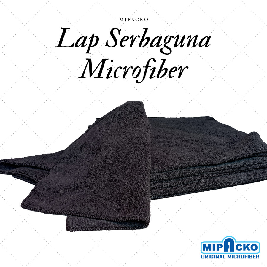 Lap Mobil Microfiber Mipacko Serbaguna Dapur Kendaraan Motor Halus 30x50cm Harga 36,000 rupiah*Gratis Ongkir