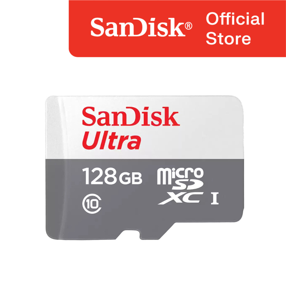 SANDISK microSDXC Ultra 128GB 100MB/s – No Adapter Harga 245,000 rupiah*Gratis Ongkir