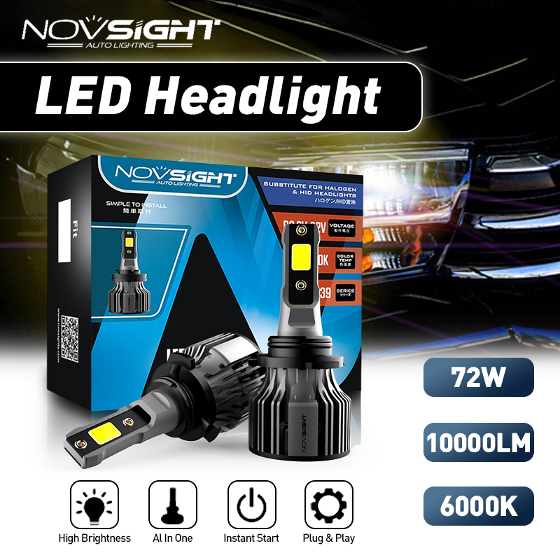 Novsight Lampu Depan Mobil N39 H1/H11 72w 10000lm Lampu Kabut Lampu Headlight 6500k Fog Light Harga 179,000 Ringgit*Penghantaran Percuma
