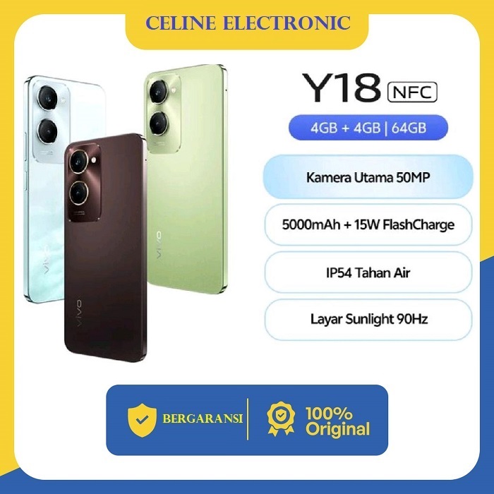 Vivo Y18 4/6GB | 4/128GB | 6/128GB Harga 1,144,250 Ringgit*Penghantaran Percuma