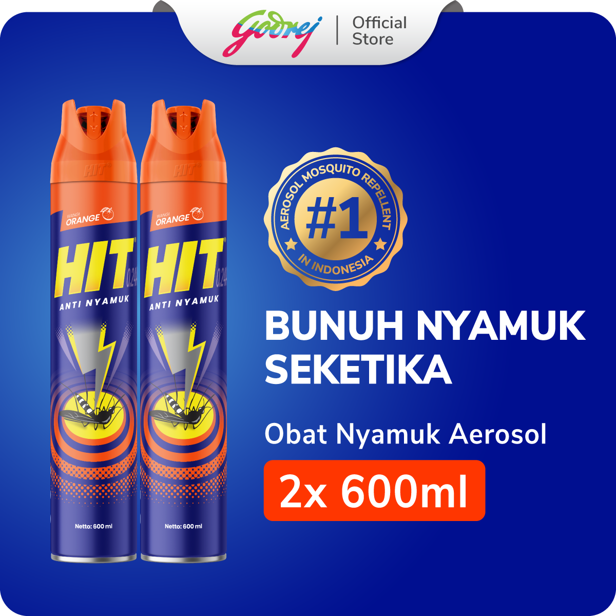 Jual Hit Spray Aerosol Orange 165ml Obat Nyamuk Semprot Cod Https S