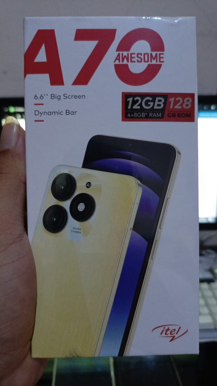 Itel A70 4/128 Giá 1,104,000 Đồng*Miễn phí vận chuyển