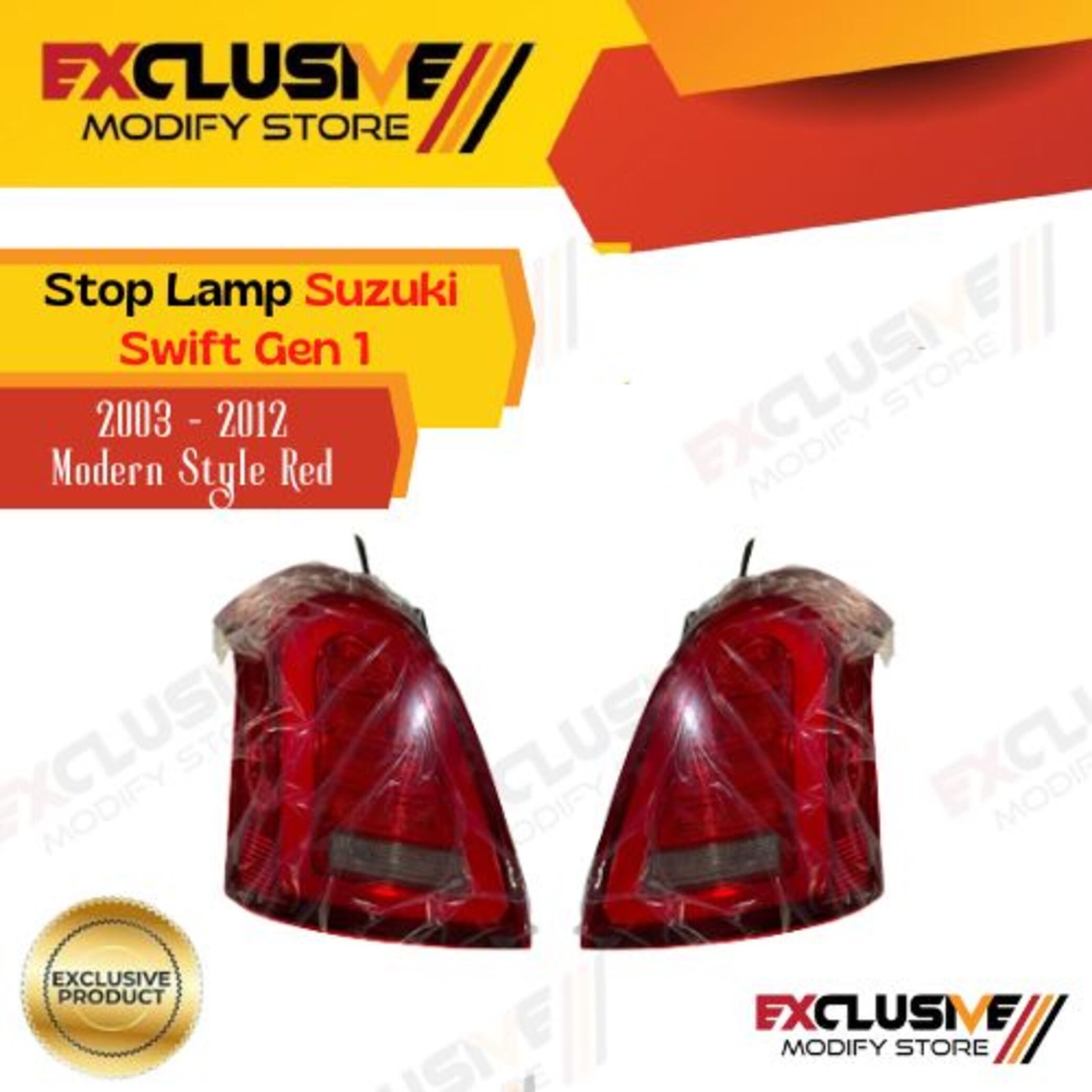 Stop Lamp Suzuki Swift Gen 1 Modern style full led 2003-2012-Red Harga 2,850,000 rupiah*Gratis Ongkir