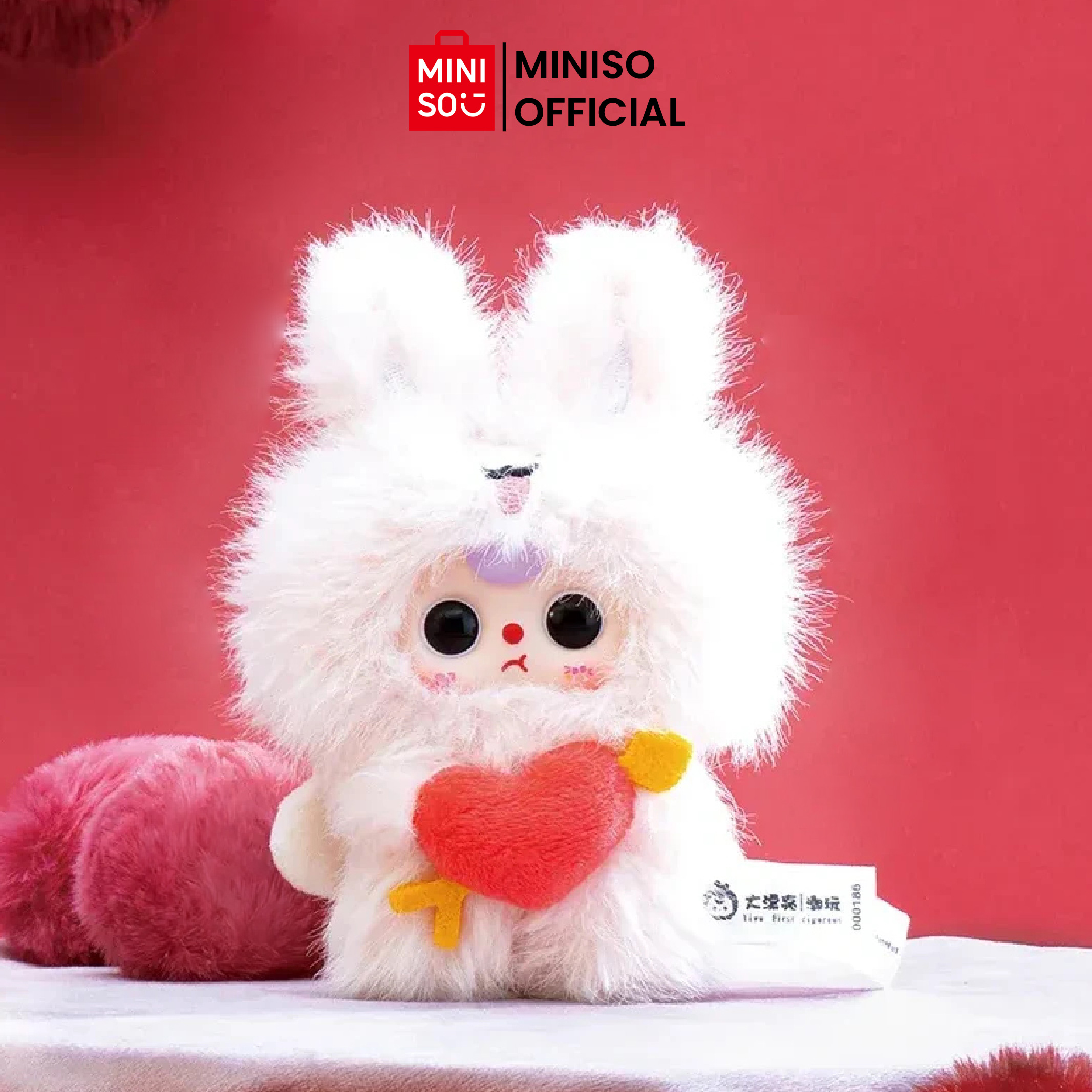 Miniso X Baby Three Cupid Vinyl Plush Toy Blind Box Cute Doll Bag Hanger Baby Three Character Harga  129,900 rupiah*Gratis Ongkir