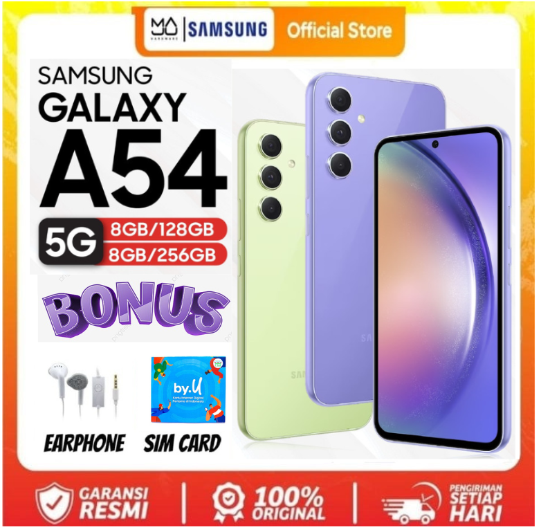 Smartphone !!! Samsung Galaxy A54 5G RAM 8 GB ROM 256 GB NFC-warranty Harga  3,600,000 Ringgit*Penghantaran Percuma