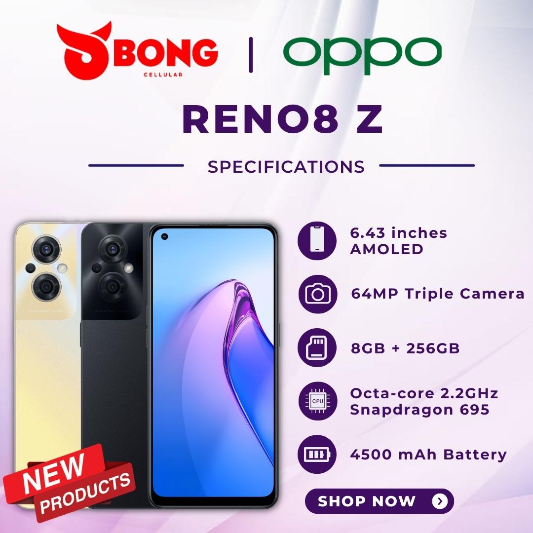 OPPO RENO8 Z 8/256GB GARANSI RESMI NEW Smartphone Harga 3,299,000 rupiah*Gratis Ongkir