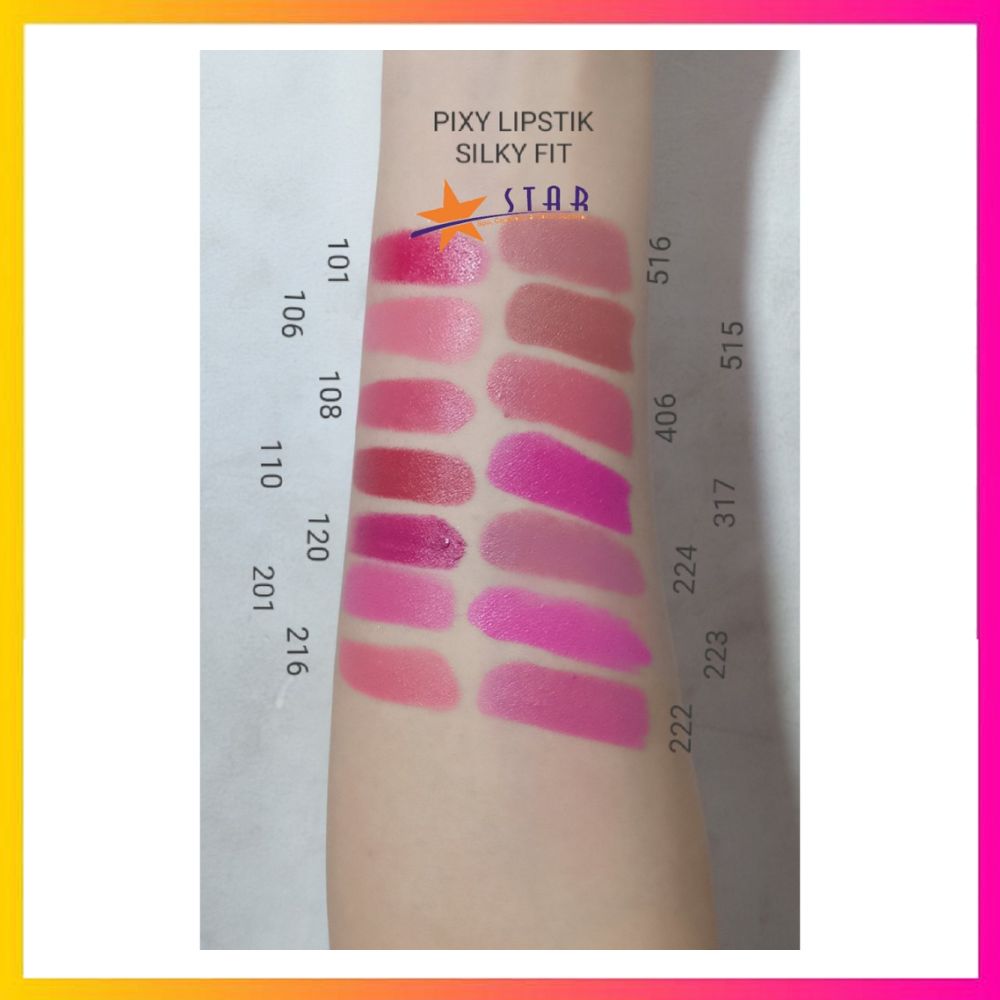 pixy silky fit lipstick satin 106