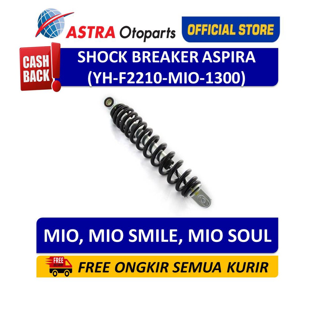 Shock Breaker Aspira Motor Mio , Mio Smile, Mio Soul YH-F2210-MIO-1300 Harga 170,000 rupiah*Gratis Ongkir