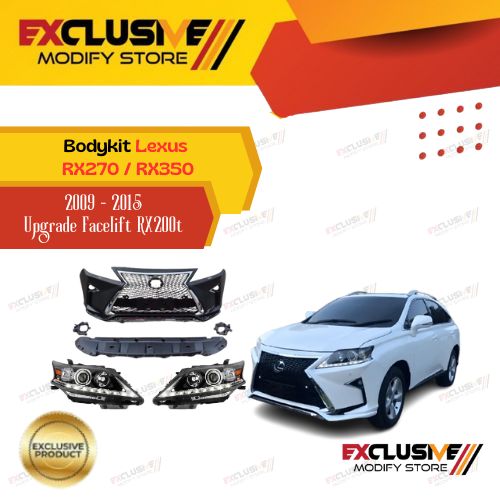 Lexus RX270 / RX350 (2009 - 2015) bodykit parts upgrade facelift F Sport/TRD model RX200t style with front lips complete package Harga  19,500,000 Ringgit*Penghantaran Percuma