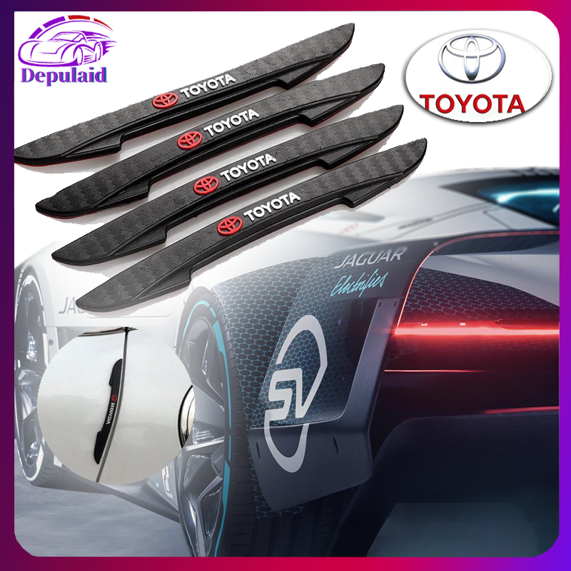 4 Pcs/set Door Guard Strip Pelindung Pintu Mobil Carbon Door Protection Stiker Anti Tabrakan Toyota Harga 12,599 rupiah*Gratis Ongkir
