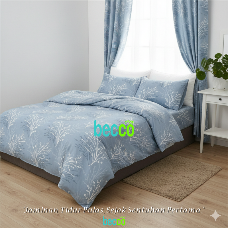 Premium Hotel Bedcover Set Micro Motif Turmeric Poppy All Sizes Cotton Disperse