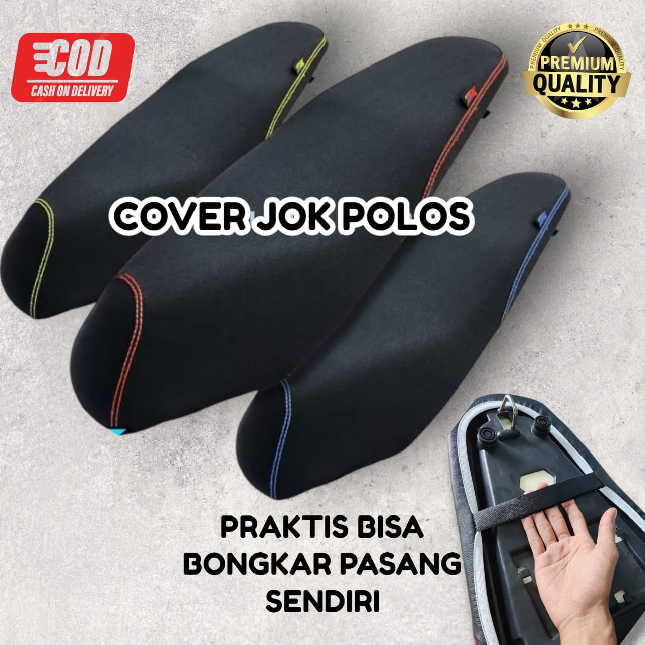 Practical Motorbike Seat Covers Are Equipped with Rubber and Velcro Adhesive and Can Be Installed Yourself at Home. Harga 45,441 rupiah*Gratis Ongkir