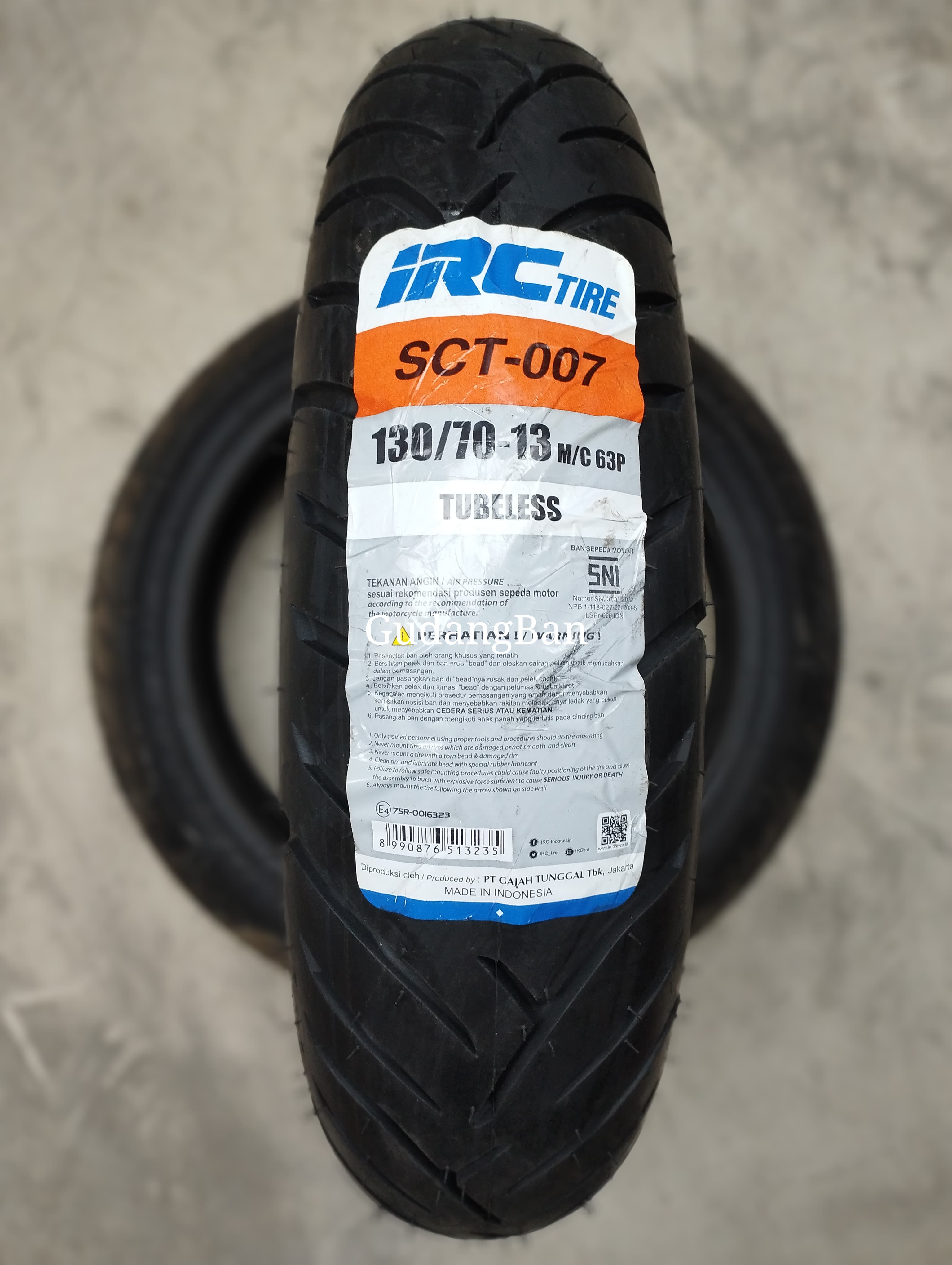 IRC 120 70 - 14 SCT-007 Tubeless ban pcx vario belakang | Lazada