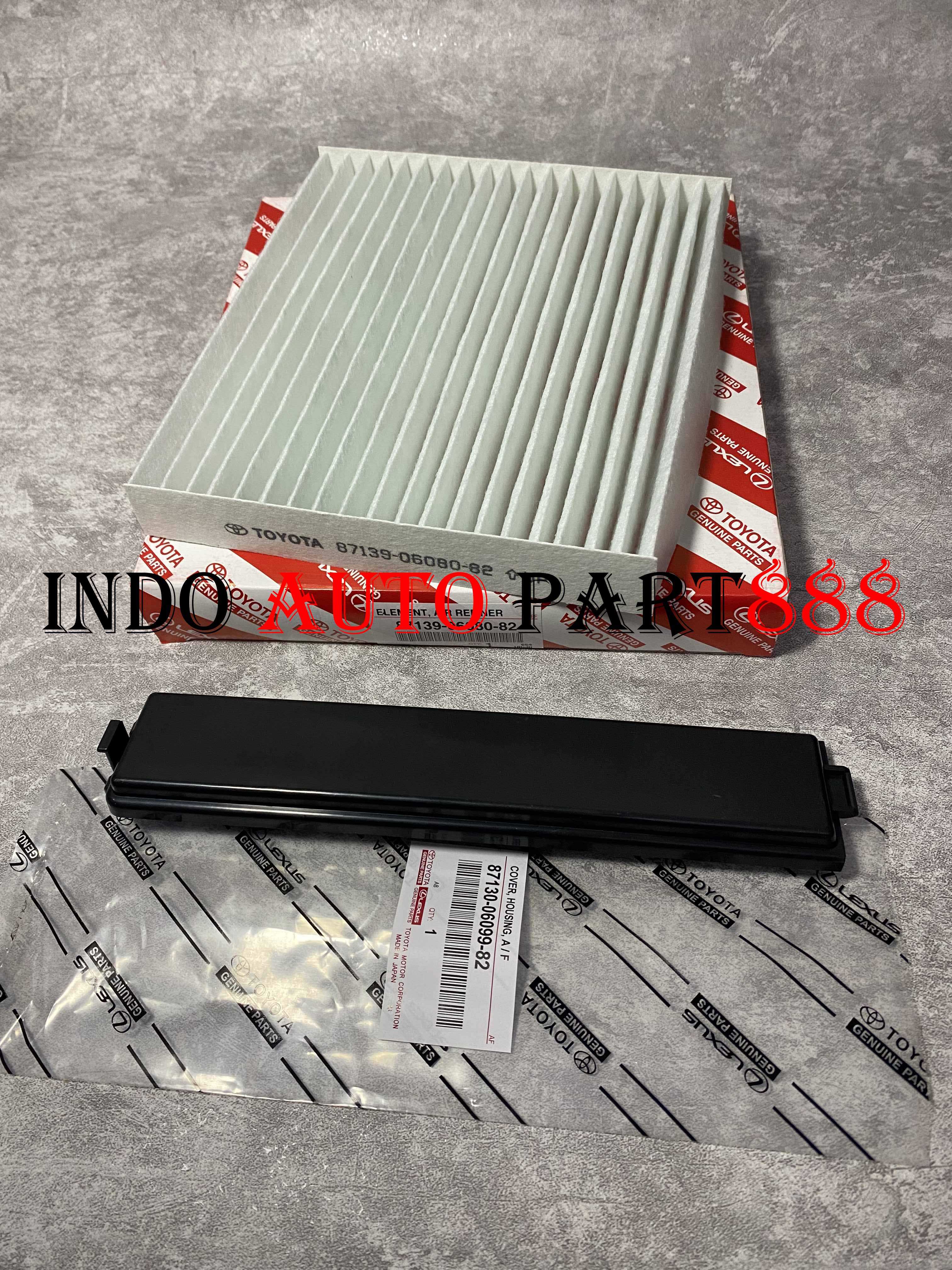 Paket Filter Ac Komplit + Tutup Filter Ac Toyota Innova Inova Fortuner Camry Yaris Vios Altis Limo Corolla Hiace Original Harga 72,000 rupiah*Gratis Ongkir