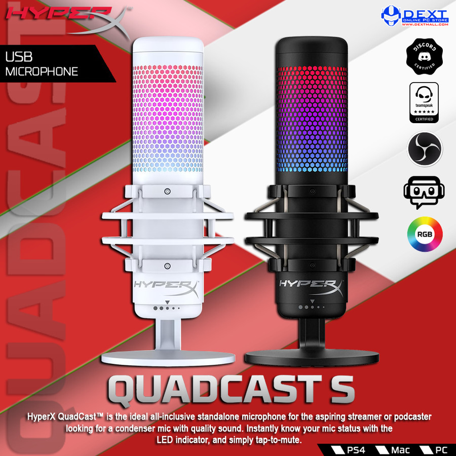 RGB USB Condenser Gaming Microphone 