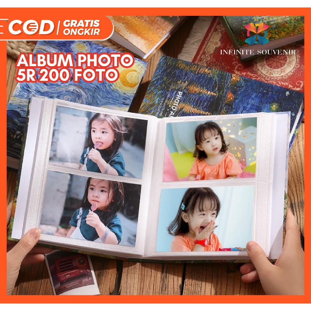 Album 5R 200 Photos โ Photo Album Book Containing 200 5R Photos 13.5 X 18.6 cm