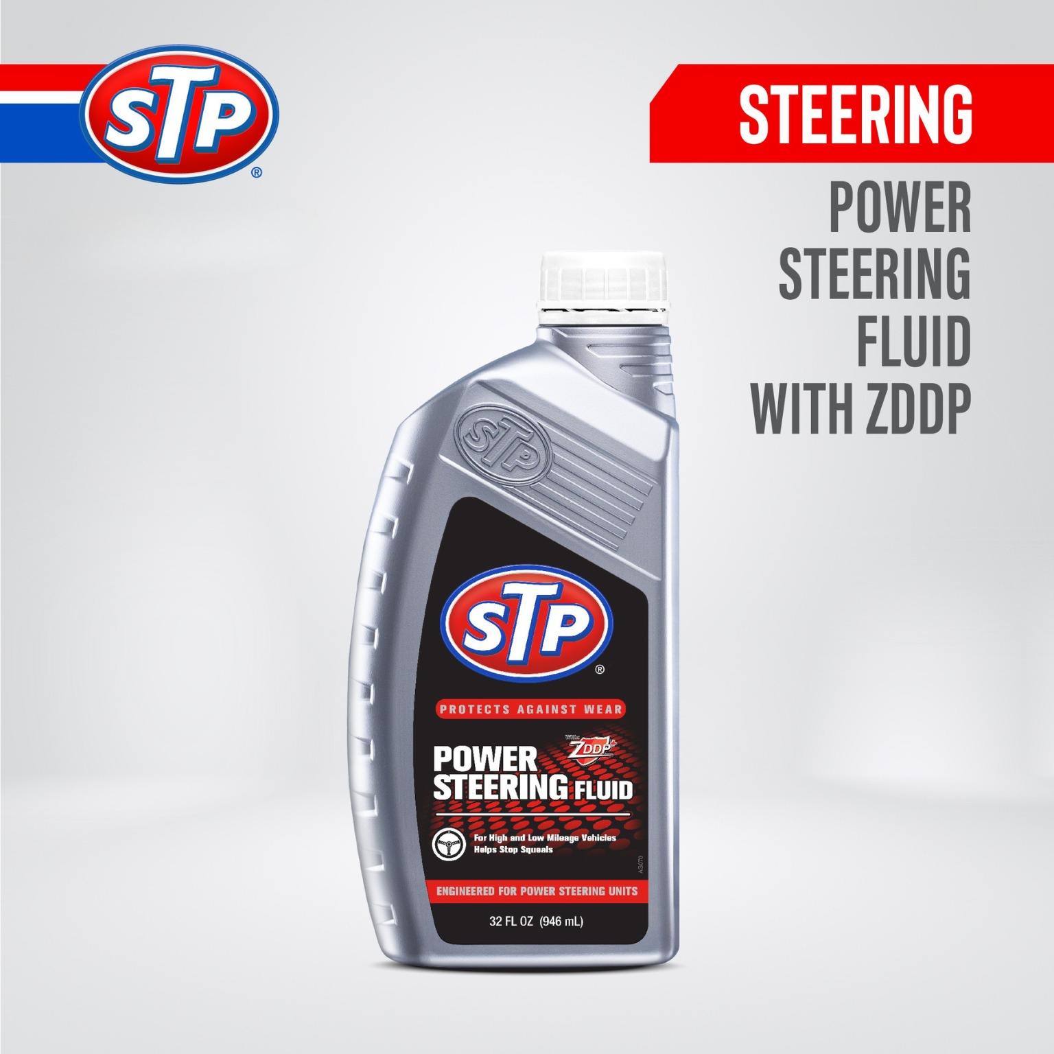 STP power steering fluid 946 ml White/clear for car steering wheel Harga 107,590 rupiah*Gratis Ongkir
