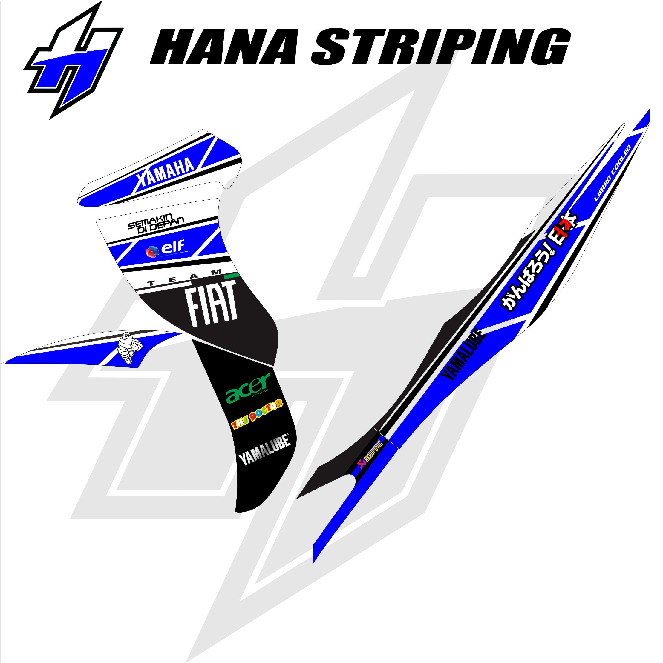 Sticker Striping Jupiter Z BURHAN Stiker Variasi List Motor Jupiter Racing Kode 04 Lazada Indonesia
