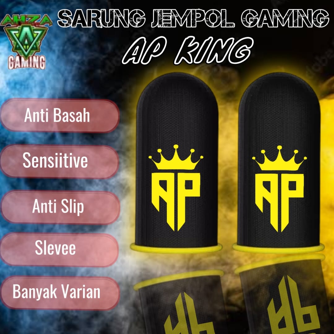 AP King Free Fire mobile game gaming thumb cover PUBG Garena premium material anti-slip wet sweat cover 2 PCs Harga  8,500 rupiah*Gratis Ongkir