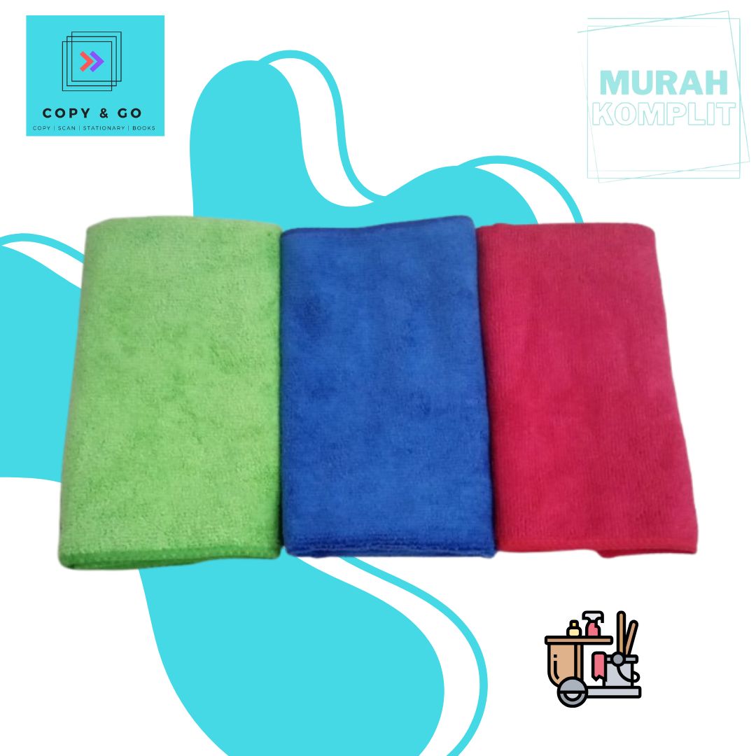 Kain Lap Microfiber 30x30 cm Harga 6,500 rupiah*Gratis Ongkir