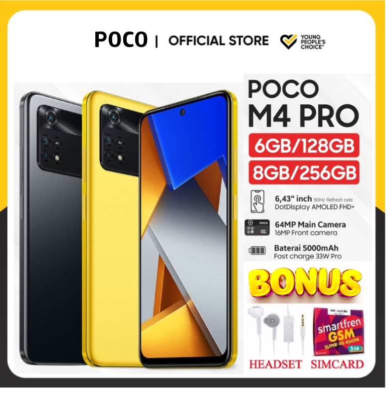 Xiaomi Poco M4 Pro 6/128 8/256 6 8 128 256 GB 6GB 8GB 128GB 256GB - Garansi Harga  1,741,250 Ringgit*Penghantaran Percuma