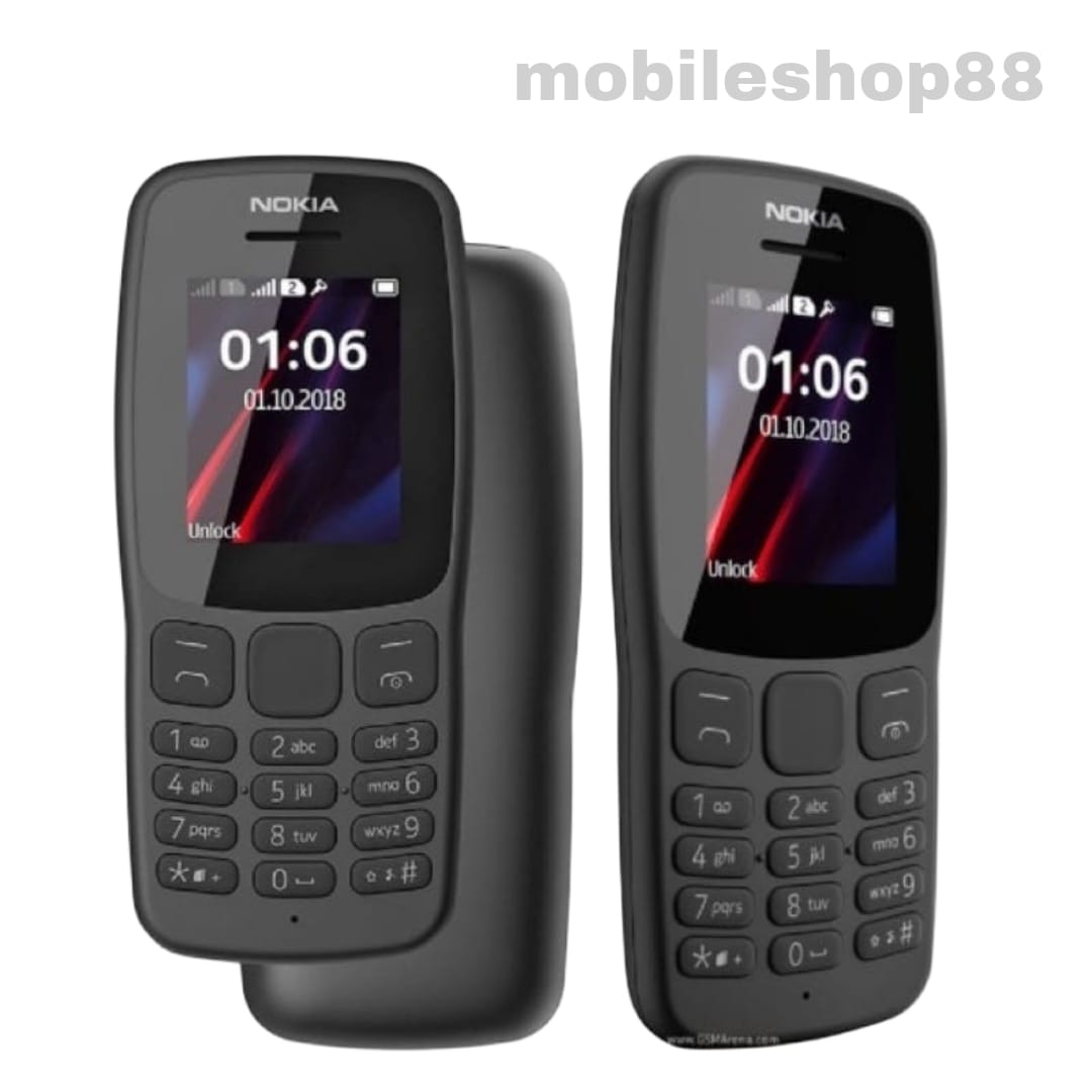 NOKIA 106 - DUAL SIM - RADIO FM - LAYAR 1.8 INCH - GARANSI RESMI Harga 254,000 rupiah*Gratis Ongkir