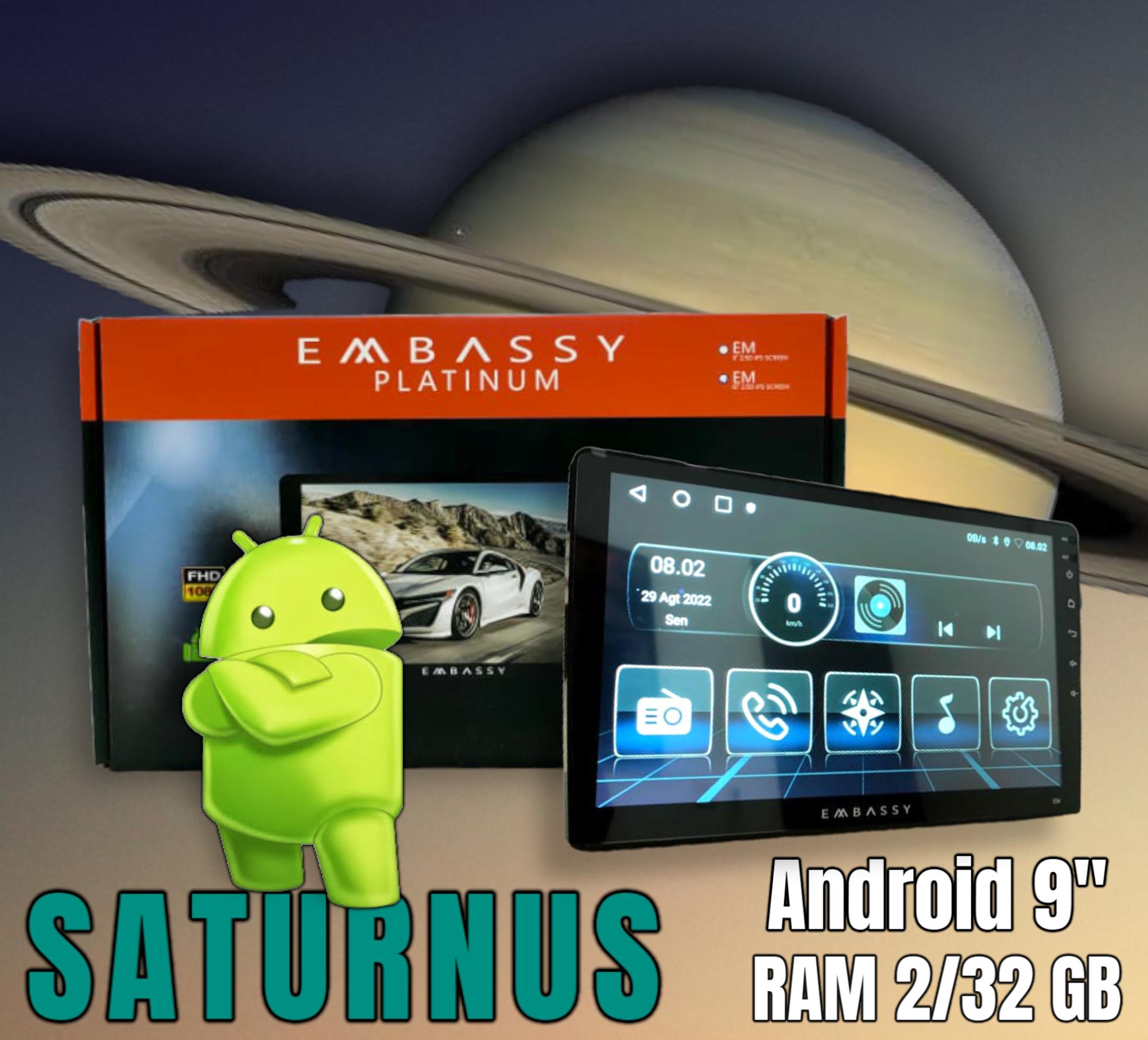 ANDROID EMBASSY PLATINUM SATURNUS 9 INCH Harga 1,025,000 rupiah*Gratis Ongkir